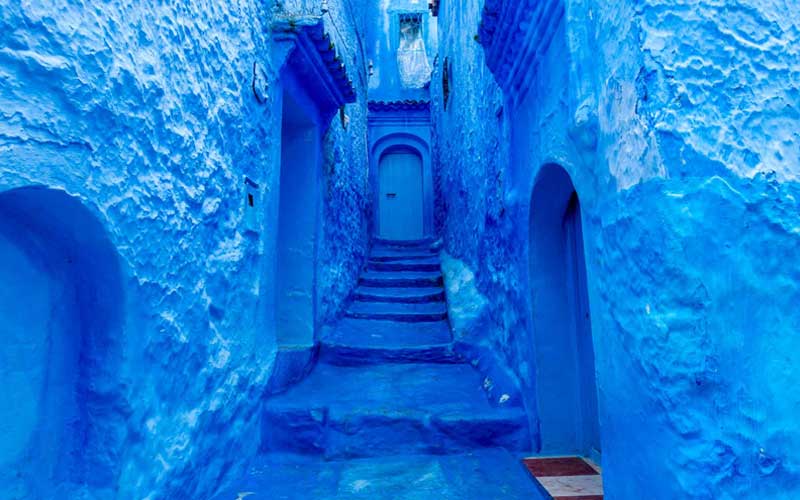 chefchaouenin mavi sokaklarında gezinin